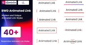 Animated Link WordPress Plugin For Elementor