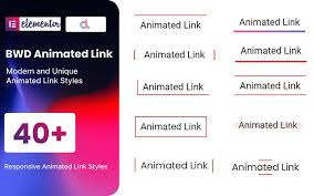 Animated Link WordPress Plugin For Elementor Animated Link WordPress Plugin For Elementor