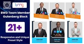 BWD Team Member Gutenberg Block For WordPress Plugin