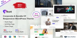 Bikot - Corporate & Bundle Of Responsive WordPress Theme Original License Key Activation