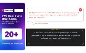 Block Quote WordPress Plugin For Elementor Block Quote WordPress Plugin For Elementor