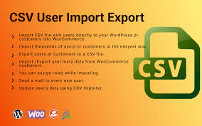 CSV User Customer Export-Import WordPress Plugin CSV User Customer Export-Import WordPress Plugin