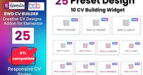 CV Builder WordPress Plugin For Elementor Page Builder