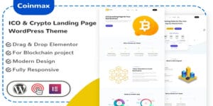 Coinmax - ICO & Crypto Landing Page Original License Key Activation