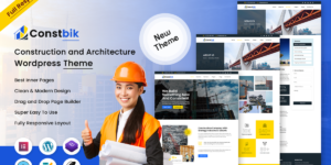 Constbik - Construction and Architecture WordPress Theme License Key