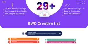 Creative List WordPress Plugin For Elementor