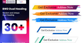 Dual Heading WordPress Plugin For Elementor
