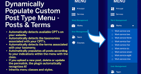 Dynamically Populate Custom Post Type Menu WordPress Plugin