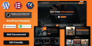 Fabulous Photos - Stock Photo & Photography WordPress Elementor Template