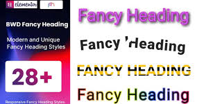 Fancy Heading WordPress Plugin For Elementor