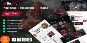 Gogrin - Meat Shop and Restaurant WordPress Theme Original License Key Activation