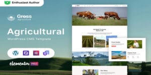 Gross - Agriculture & Farm WordPress Elementor Theme Original License Key Activation