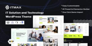 Itmax - IT Solution and Technology WordPress Theme License Key