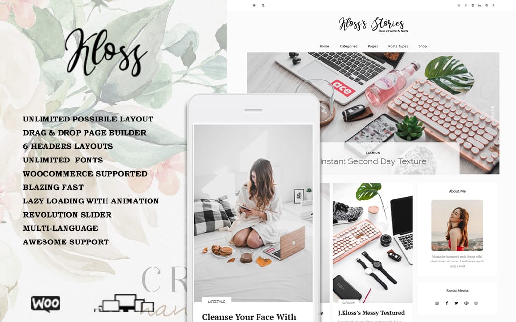 Kloss WordPress Blog Theme Original License Key Activation Kloss WordPress Blog Theme Original License Key Activation