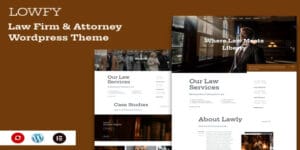 Lowfy - Law Firm & Attorney Wordpress Theme Original License Key Activation