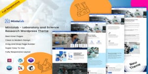 Mintolab - Laboratory and Science Research WordPress Theme Original License Key Activation