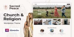 Sacred Peace - Religion and Church WordPress Theme Original License Key Activation