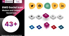 Social Icon WordPress Plugin For Elementor