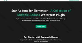 Star Addons for Elementor - WordPress Addons and Widgets Plugin for Elementor Website Builder WordPress Plugin