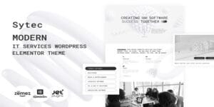Sytec Modern IT Services Landing WordPress Elementor Theme License Key