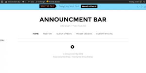 Themify Announcement Bar With Original Licence