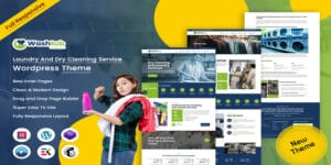 Washtub - Laundry And Dry Cleaning Service WordPress Theme Original License Key Activation