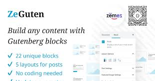 ZeGuten Gutenberg Plugin to Build a Competitive Website WordPress Plugin ZeGuten Gutenberg Plugin to Build a Competitive Website WordPress Plugin