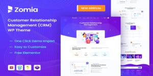 Zomia - CRM & Software WordPress Theme Original License Key Activation