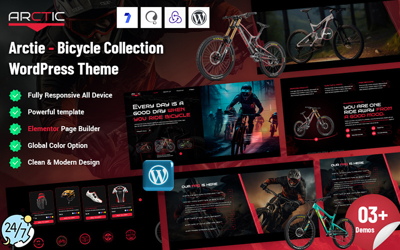 Arctie - Bicycle Collection WordPress Theme Arctie - Bicycle Collection WordPress Theme