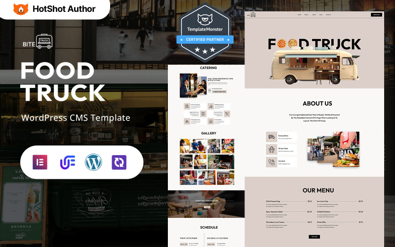 Bite Truck - Gourmet Food Truck And Mobile Catering WordPress Elementor Theme Bite Truck - Gourmet Food Truck And Mobile Catering WordPress Elementor Theme