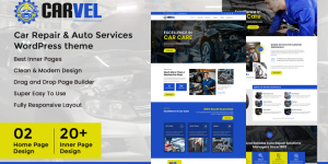 Carvel - Car Repair & Auto Services WordPress Theme