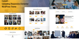 Consolt - Consulting Responsive Elementor WordPress Theme