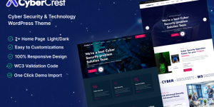 CyberCrest – Cyber Security & Technology WordPress Theme