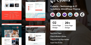 Cyberix - Technology & IT Solutions WordPress Theme