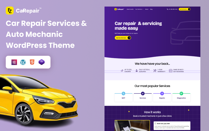 EZ Car Repair – All-in-One Template for Repair Shops and Service Stations WordPress Theme EZ Car Repair – All-in-One Template for Repair Shops and Service Stations WordPress Theme