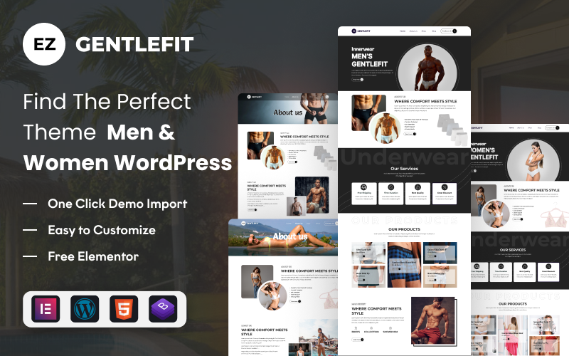 EZ Gentlefit – Perfect Template for Men’s and Women’s Stylish Apparel WordPress Theme EZ Gentlefit – Perfect Template for Men’s and Women’s Stylish Apparel WordPress Theme