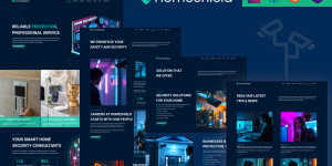 EZ Home Security – Perfect Template for Modern Home Security Systems WordPress Theme