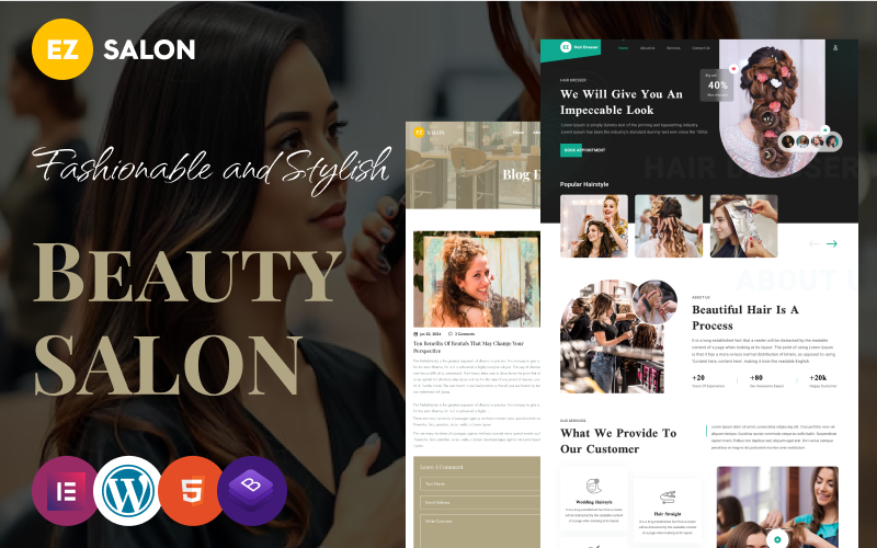 EZ Salon – Perfect Template for Modern Salons and Beauty Parlors WordPress Theme EZ Salon – Perfect Template for Modern Salons and Beauty Parlors WordPress Theme