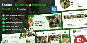 Ecoland - Gardening WordPress Theme