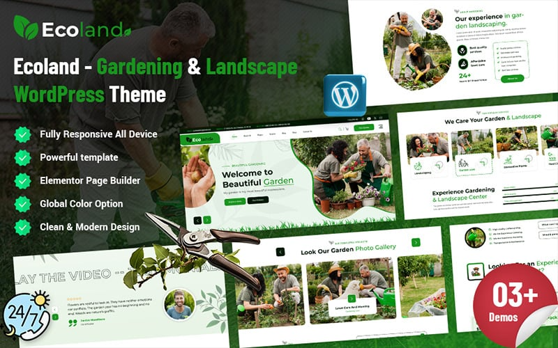 Ecoland - Gardening WordPress Theme Ecoland - Gardening WordPress Theme