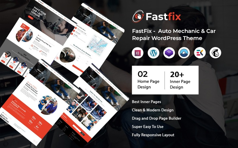 FastFix - Auto Mechanic & Car Repair WordPress Theme FastFix - Auto Mechanic & Car Repair WordPress Theme