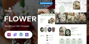 Flora - Flower Shop, Florist Services And Wedding Flowers WordPress Elementor Theme