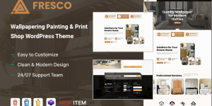 Fresco – Wallpapering Painting & Print Shop WordPress Theme