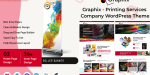 Graphix - Printing Services Company WordPress Theme