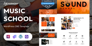Harmony - Music School And Online Classes WordPress Elementor Theme