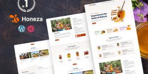 Honeza — Organic Honey Store Elementor Template Kit. Elementor Kit