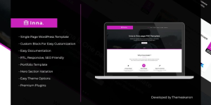 Inna Single Page WordPress Theme