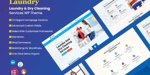 Laundry & Dry Cleaning Services WordPress Theme