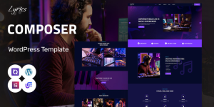 Lyrics - Composer And Music School WordPress Elementor Theme