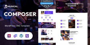 Musical - Composer And Music Portfolio WordPress Elementor Theme